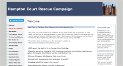 Desktop Screenshot of hamptoncourtrescuecampaign.com