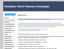 Tablet Screenshot of hamptoncourtrescuecampaign.com